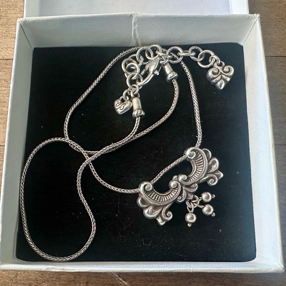 Brighton Silver Plated Scroll Design Pendant Necklace - Picture 5 of 5